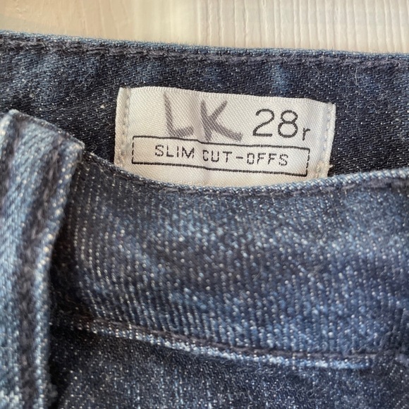 Gap Maddie Slim Cut Offs Jean Shorts Dark‎ Wash 28R - Picture 10 of 16